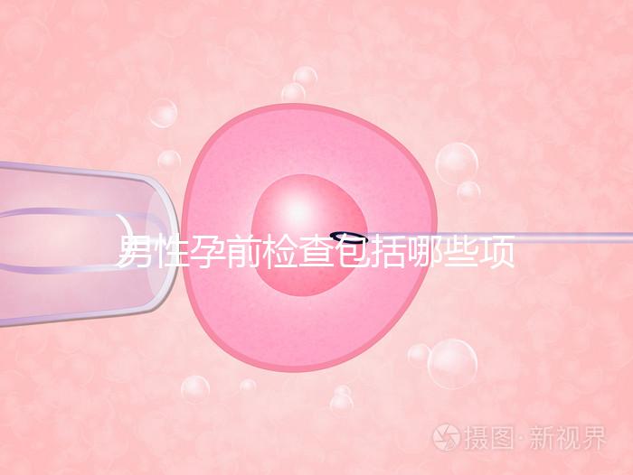 男性孕前檢查包括哪些項目？