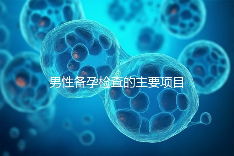 男性備孕檢查的主要項目有哪些？