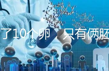 取了10個卵，只有倆胚胎？卵都去哪了？