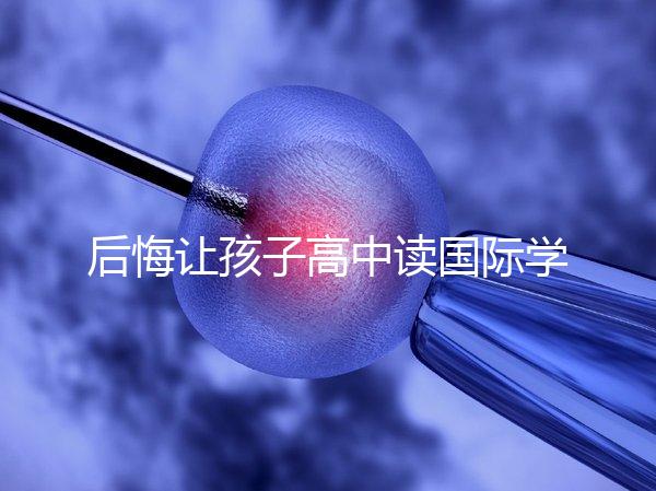 后悔讓孩子高中讀國際學(xué)校4大理由，行動(dòng)前學(xué)籍咋辦要弄清