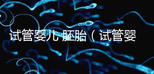 試管嬰兒 胚胎(試管嬰兒胚胎培養(yǎng)需要多長時間)