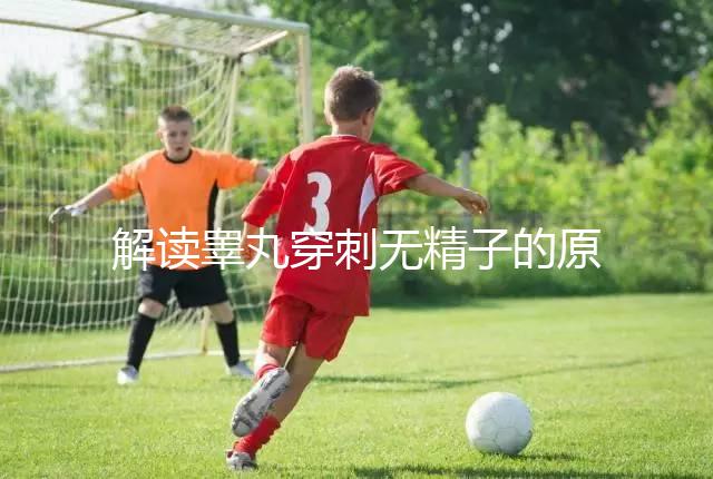 解讀睪丸穿刺無精子的原因，治愈性不大供精或是最后選擇